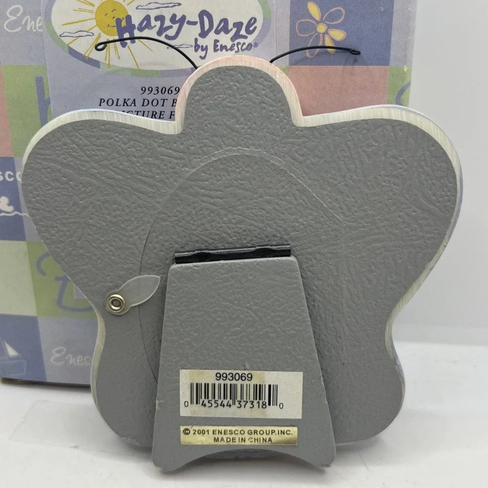 New Enesco Polka Dot Butterfly‎ Picture Frame Baby Nursery  Decor